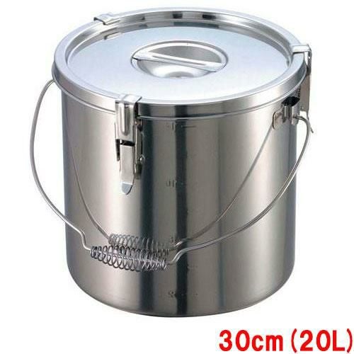 ステンレス寸胴鍋 EBM 18-8 パッキン (目盛付) 30cm