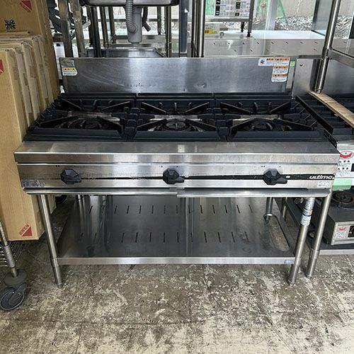 業務用/新品】【コメットカトウ】ガステーブル 6口 XY-18906T 幅1800