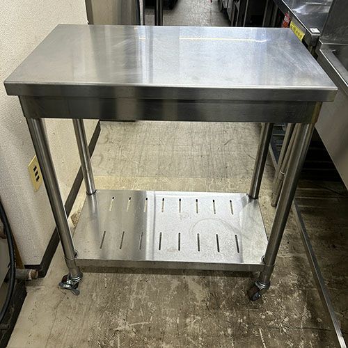 業務用 作業台 スライド台付き 炊飯台 幅600×奥行600×高さ700 厨房機材