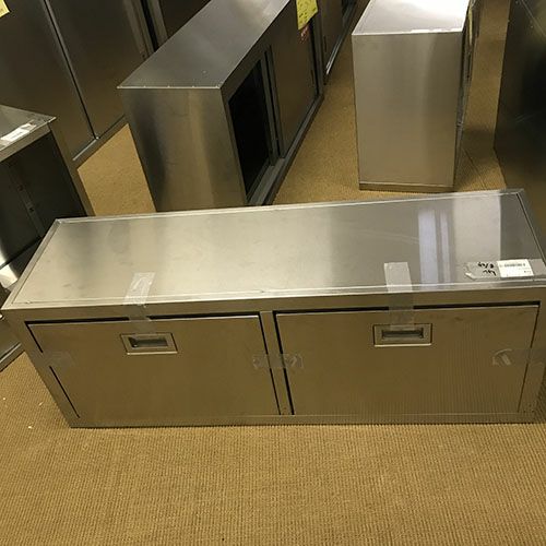 業務用 【シンコー】 吊戸棚  幅1200×奥行350×高さ600 東製作所 ステンレス吊戸棚 1200×350×600 AS-1200-600 1個 61-4436-20