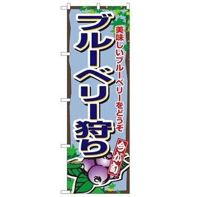 「ブルーベリー狩り」 のぼり【N】