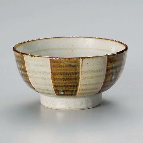 錆十草5.5高台丼 φ17×9cm 311-099