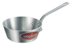 アルミ キング テーパー鍋 (目盛付) 18cm