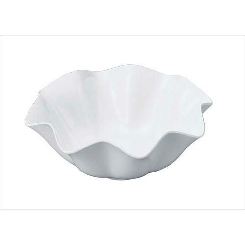 ニューホワイト ウェーブ丸盛鉢 31cm