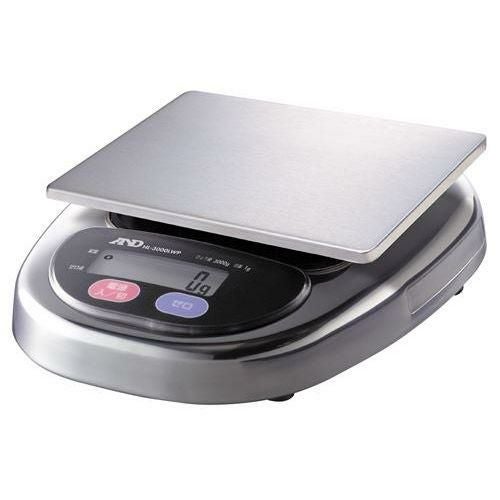 A&D 防塵・防水デジタルはかり HL-3000LWP(ひょう量:3000g 最小表示:1g)