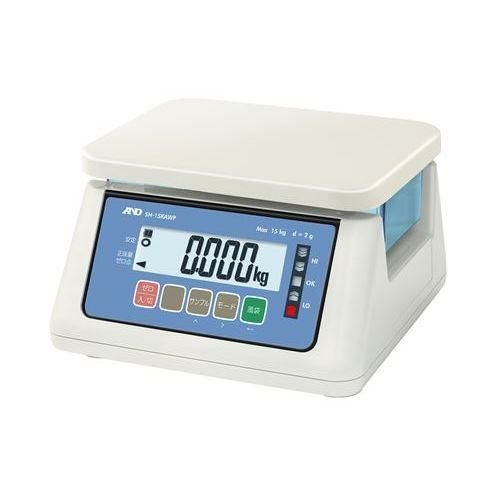 A&D 防塵・防水はかり SH-15KAWP(ひょう量:15kg 最小表示:0.0005kg)