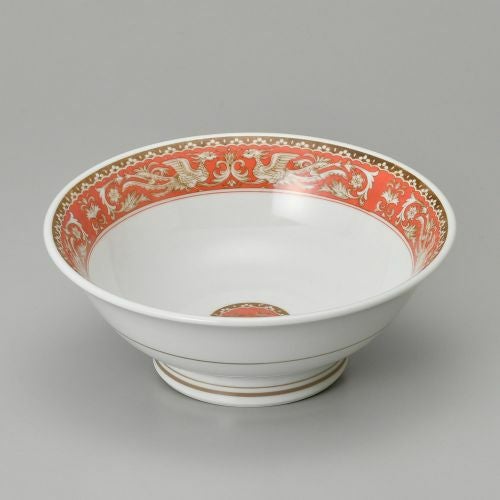 紅鳳凰イングレーズ7.0高台丼 φ21.7cm 600-039