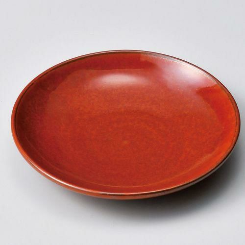 ※中国　清時代　紅釉 多角皿　送料込み250602 紅釉丸5.0取皿 φ15×2.5cm 219-048/215-189/業務用/新品/小物送料対象