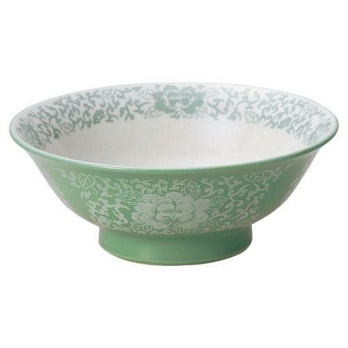 ヒスイぼたん7.0反高台丼 21.5×8.3cm 591-599