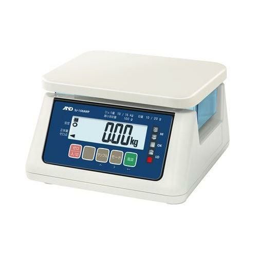 A&D 取引証明用 防塵・防水はかり SJ-15KAWP(ひょう量:15kg 目量:10g)