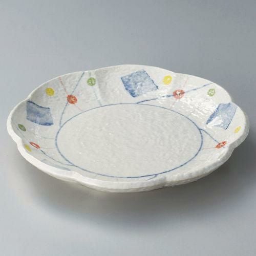 パステル花型8.5盛皿 φ26.5×4.4cm 303-099