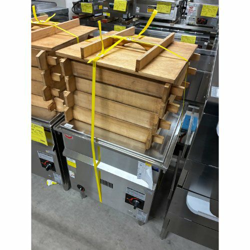 中古】引出型蒸し器 タニコー GM-3S 幅740×奥行750×高さ890/990 【送料