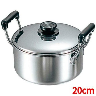 ソースポット 深型 両手 20cm 18-0 MA