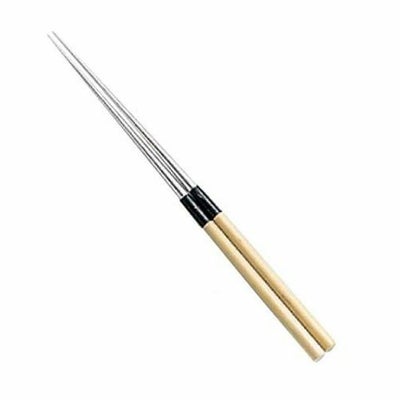 白木柄 盛箸 (水牛桂付) 15cm 【同梱グループA】