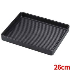 耐熱ABS 長角肉皿 黒 26cm