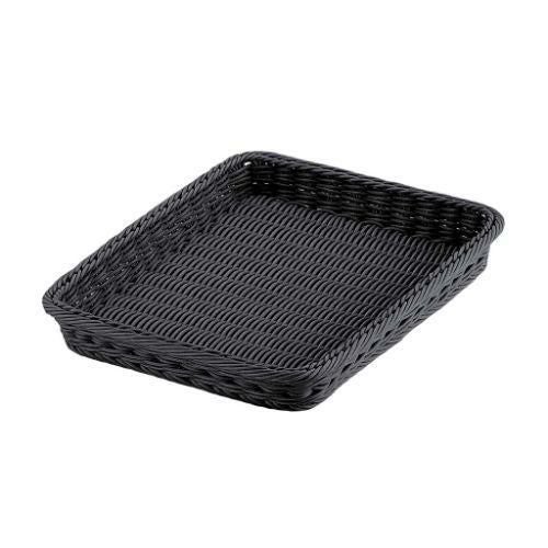 PPラタン ベーカリーバスケット 40型 ブラック BB-410-BK