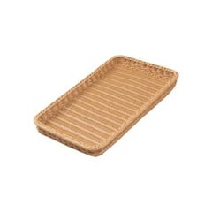 PPラタン ベーカリーバスケット 薄型25型 アイボリー BB-4025-IV