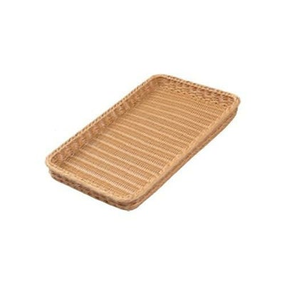 PPラタン ベーカリーバスケット 薄型25型 アイボリー BB-4025-IV