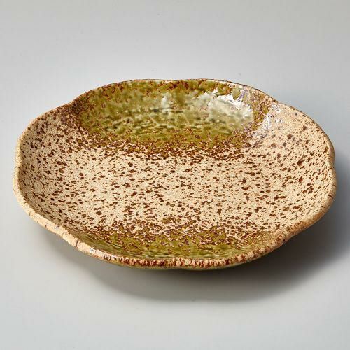 美濃伊賀織部7.5皿 φ23×3.5cm 120-119