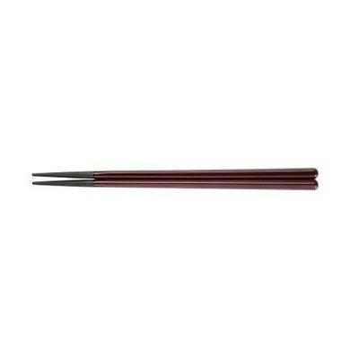 PBT樹脂塗箸 六角木目 20.5cm チーク