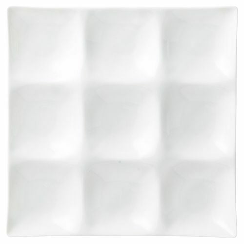 コワケ9つ仕切皿 25.5×25.5×2.9cm 472-139