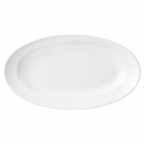 モダンライン14吋オーバルスーププレート 35.7×19.5×4.8cm 489-069