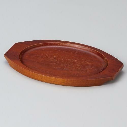 スリ塗舟型木台Z(190×140) 25×16×H1.5cm 538-469