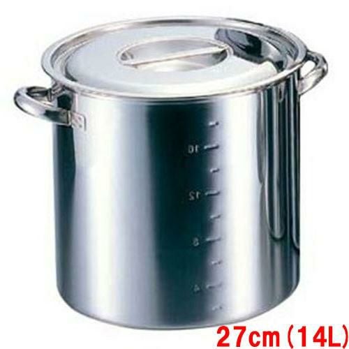 クローバー 電磁モリブデン寸胴鍋 (目盛付) 27cm