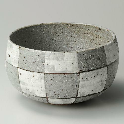 市松特大くくり丸鉢 φ27×15cm 241-059