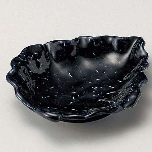 ルリ紺葉型向付 20×13.5×6cm 047-039