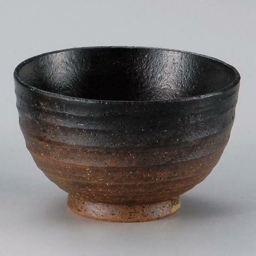 備前黒吹夏目4.5丼 φ13.5×8.5cm 328-199