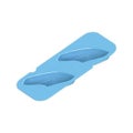 アサヒ ソフト食シリコン型 鮭切り身型 ASA-B ブルー