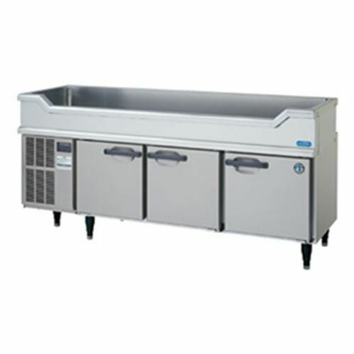 【ホシザキ】舟形シンク付コールドテーブル RW-180SNCG-ML-T 幅1800×奥行600×高さ850(830～870)(mm) 単相100V/