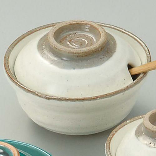 粉引口切やくみ入れ(大) φ9.5×8.3cm 283-129