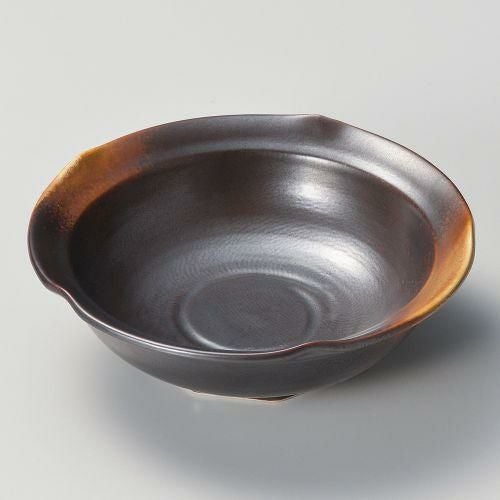 やきしめ梅型4.8鉢 φ14.5×4.8cm 053-199