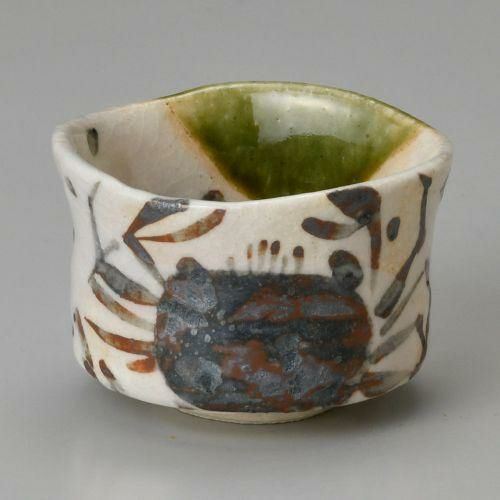 カニ絵手引きぐい呑 φ6.3×5.2cm 276-189