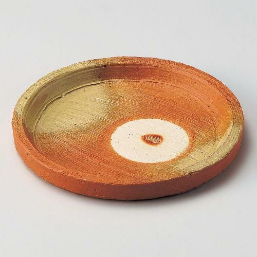 伊賀炎色切立6.5平皿 φ20.4×2.3cm 038-189