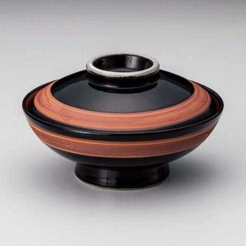 春慶6.0平蓋丼 φ18×11cm 340-139