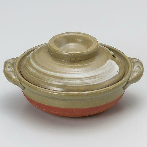 京風白刷毛目5号鍋 17×φ15×9cm(400cc)(身5.5cm) 386-099