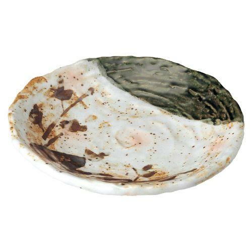 白タタキサビ木ロクロ目天皿 22.5×20.5×4cm 120-019