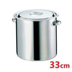 EBM 18-8 寸胴鍋/キッチンポット 33cm パイプ手付