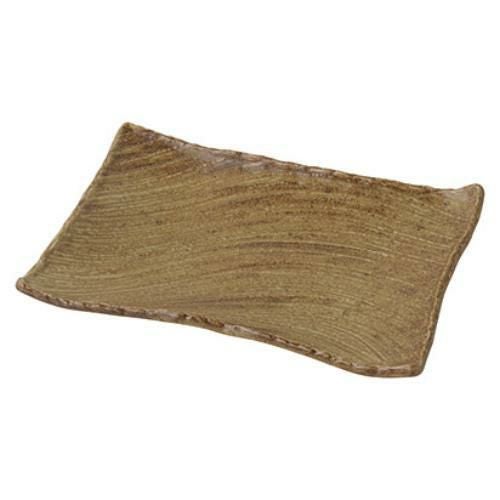 023-0039 わび 朽葉 枯山水 角皿31cm 31×21×4(cm)