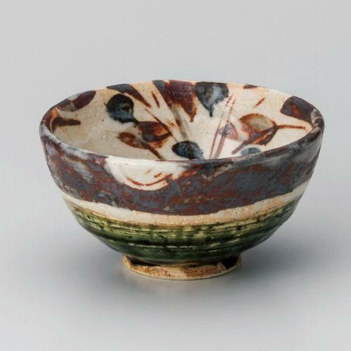 織部かぶ茶碗 φ11.2×5.9cm 345-029