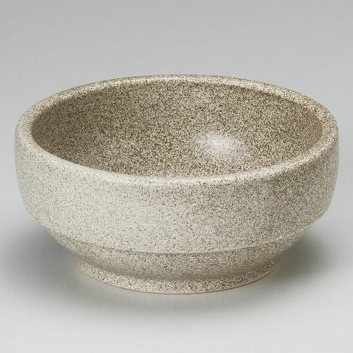 グレー石目調スタッキングビビンバ14cm φ14×6.5cm 389-139