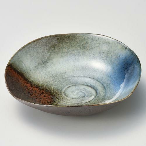 森の湖平鉢 φ18.5×5cm 035-178