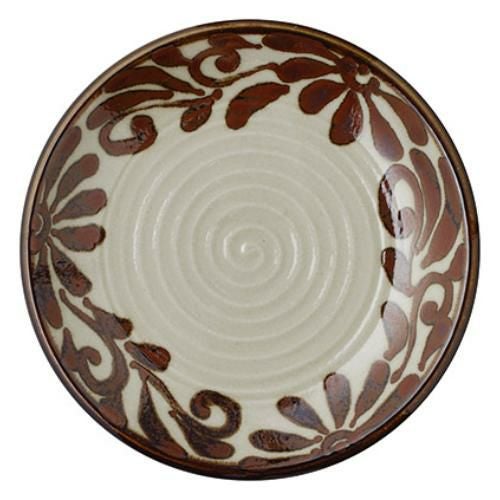 027-509 琉球サビ唐草 9.0皿 φ26.5×3.3(cm)