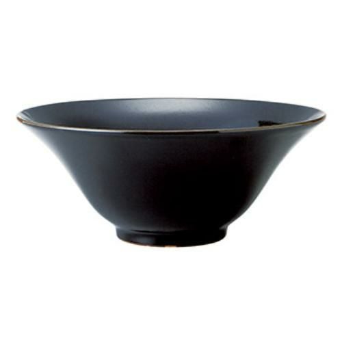 048-0074 柚子黒天目 桂林丼 大 φ22.3×9(cm)