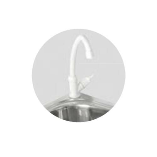 【ステンレス簡易流し台 蛇口付 ASN-601】 幅600×奥行430×高さ700(mm)【グループA】