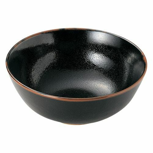 柚子天目丸型7.0丼 φ23×9.5cm 407-159