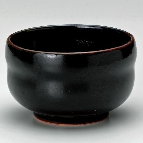 黒釉ひさご抹茶(小) φ10×6.4cm(300cc) 377-209